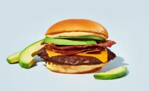 Single Avocado Bacon Burger